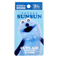 サンタン パペットスンスン CUTE AID ばんそうこう 18枚入 BSK-0115 1箱（直送品）