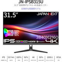 JAPANNEXT 31.5インチ ワイド 4K液晶ディスプレイ JN-IPSB315U 1台（直送品）