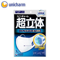 ユニ・チャーム 超快適マスク超立体遮断タイプふつう 7枚 #55307 1袋(7枚入)（直送品）