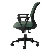 【設置込】プラス Fita2 事務イス ループ肘 ブラック×エバーグリーン KB-FT60MKL UG 1脚（直送品）