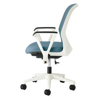 【設置込】プラス Fita2 事務イス ループ肘 ホワイト×セージブルー KB-FT50MKL-UC BL 1脚（直送品）
