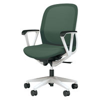 【設置込】プラス Fita2 事務イス ループ肘 ライトグレー×エバーグリーン KB-FT00MKL UG 1脚（直送品）