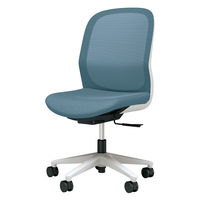 【設置込】プラス Fita2 事務イス 肘なし ライトグレー×セージブルー KC-FT00MKL BL 1脚（直送品）