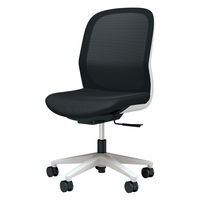 【設置込】プラス Fita2 事務イス 肘なし ライトグレー×ブラック KC-FT00MKL BK 1脚（直送品）