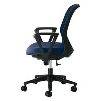 【設置込】プラス Fita2 事務イス ループ肘 ブラック×ネイビー KB-FT60MKL-UC DB 1脚（直送品）