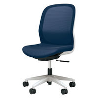 【設置込】プラス Fita2 事務イス 肘なし ライトグレー×ネイビー KC-FT00MKL-UC DB 1脚（直送品）