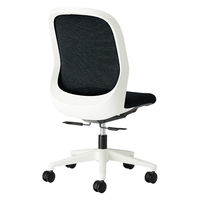 【設置込】プラス Fita2 事務イス 肘なし ホワイト×ブラック KC-FT50MKL BK 1脚（直送品）