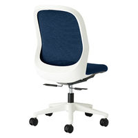 【設置込】プラス Fita2 事務イス 肘なし ホワイト×ネイビー KC-FT50MKL DB 1脚（直送品）