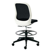 【設置込】プラス Fita2 事務イス 肘なし ハイタイプ ホワイト×ブラック KC-FT55MKL BK 1脚（直送品）