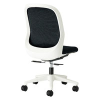 【設置込】プラス Fita2 事務イス 肘なし ホワイト×ブラック KC-FT50MKL-UC BK 1脚（直送品）