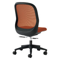 【設置込】プラス Fita2 事務イス 肘なし ブラック×テラコッタオレンジ KC-FT60MKL OR 1脚（直送品）
