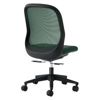 【設置込】プラス Fita2 事務イス 肘なし ブラック×エバーグリーン KC-FT60MKL UG 1脚（直送品）
