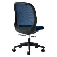 【設置込】プラス Fita2 事務イス 肘なし ブラック×ネイビー KC-FT60MKL DB 1脚（直送品）