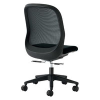 【設置込】プラス Fita2 事務イス 肘なし ブラック×ブラック KC-FT60MKL BK 1脚（直送品）