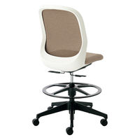 【設置込】プラス Fita2 事務イス 肘なし ハイタイプ ホワイト×ウォームグレー KC-FT55MKL WG 1脚（直送品）
