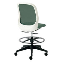 【設置込】プラス Fita2 事務イス 肘なし ハイタイプ ホワイト×エバーグリーン KC-FT55MKL UG 1脚（直送品）