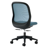 【設置込】プラス Fita2 事務イス 肘なし ブラック×セージブルー KC-FT60MKL-UC BL 1脚（直送品）