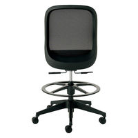 【設置込】プラス Fita2 事務イス 肘なし ハイタイプ ブラック×ブラック KC-FT65MKL-UC BK 1脚（直送品）