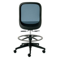 【設置込】プラス Fita2 事務イス 肘なし ハイタイプ ブラック×セージブルー KC-FT65MKL-UC BL 1脚（直送品）