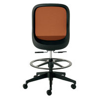 【設置込】プラス Fita2 事務イス 肘なし ハイタイプ ブラック×テラコッタオレンジ KC-FT65MKL-UC OR 1脚（直送品）