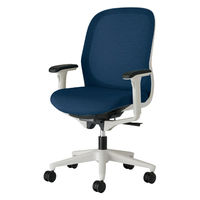 【設置込】プラス Fita2 事務イス アジャスト肘 ライトグレー×ネイビー KD-FT00MKL DB 1脚（直送品）