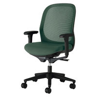 【設置込】プラス Fita2 事務イス アジャスト肘 ブラック×エバーグリーン KD-FT60MKL-UC UG 1脚（直送品）