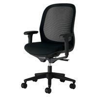 【設置込】プラス Fita2 事務イス アジャスト肘 ブラック×ブラック KD-FT60MKL-UC BK 1脚（直送品）