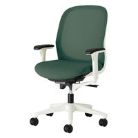 【設置込】プラス Fita2 事務イス アジャスト肘 ホワイト×エバーグリーン KD-FT50MKL-UC UG 1脚（直送品）