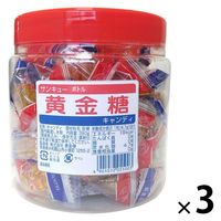 キャンディ 飴 個包装 お配り菓子 サンキューボトル 黄金糖 390g 1セット（1個×3）