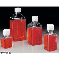角型培地ボトル 125mL PET トレイ/本体・キャップ付包装 滅菌済 1箱(24本×4トレイ入) 342040-0125 1箱(96本)（直送品）