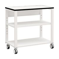 ワールドクラフト プリンターテーブル740 ホワイト 65-9557-06 1台（直送品）