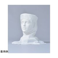 東洋リントフリー ヘアネット一体型フード 白 M 3K2459-KW 1枚 68-6589-87（直送品）