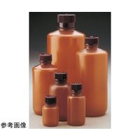 細口半透明褐色軽量ボトル 500mL HDPE バルク/本体・キャップ別包装 1箱(125本入) 312084-0016 1箱(125本)（直送品）