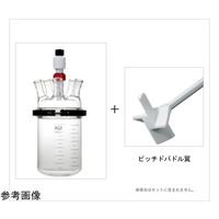 旭製作所 反応実験セット(反応容器+ピッチドパドル翼) 3000mL 3955-3000-PP 1式 69-3151-85（直送品）
