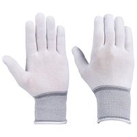 富士グローブ BDー407 ポリエステル下履き 手袋 白 L 10双組×12パック 7305 1ケース(120双) 68-0491-99（直送品）