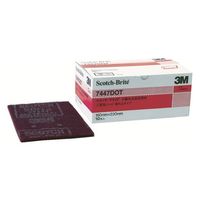 スコッチブライト 工業用パッド 不織布表面研磨剤 切れるタイプ #320 赤茶 1箱(10枚入) 7447DOT BOX 1箱(10枚)（直送品）