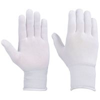 富士グローブ BDー407 ポリエステル下履き 手袋 白 S 10双組×12パック 7303 1ケース(120双) 68-0491-97（直送品）