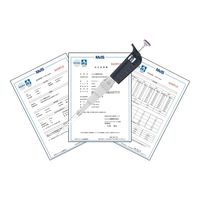 ギルソン ピペットマン P5000 校正証明書付 F144066ISO-01 1本 65-8996-39（直送品）