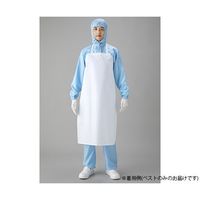 東洋リントフリー ラミネート加工エプロン 白 フリーサイズ FC9018-01 FREE 1枚 60-4171-36（直送品）