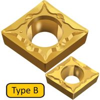 TAEGUTEC 旋削加工用チップ Tーターン CVD CCMT 060204 FG TT7005 1セット(10個)（直送品）