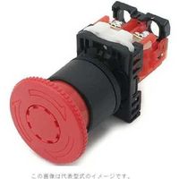 富士電機 コマンドスイッチφ22丸フレームプッシュロック大形非常停止用押しボタンスイッチ AR22V2R-01R 1個 561-8678（直送品）