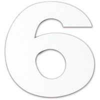 ダイドーハント DAIDOHANT マグネット切り文字 ホワイト 6 10177792 1枚 144-2072（直送品）