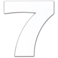 ダイドーハント DAIDOHANT マグネット切り文字 ホワイト 7 10177793 1枚 144-2064（直送品）