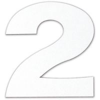 ダイドーハント DAIDOHANT マグネット切り文字 ホワイト 2 10177788 1枚 144-2045（直送品）