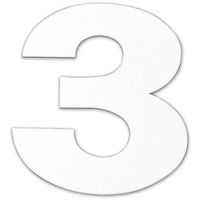 ダイドーハント DAIDOHANT マグネット切り文字 ホワイト 3 10177789 1枚 144-2020（直送品）