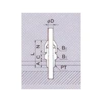 東京硝子器械 TGK 貫通ハーフ 6φ PP 10入 457-17-79-83 1袋(10個) 185-8149（直送品）