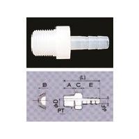 東京硝子器械 TGK コネクター PT1/8 φ1.7×φ4.4 5個入 457-17-81-51 1袋(5個) 185-8154（直送品）