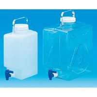 東京硝子器械 TGK 活栓付き角型びん 9L PC製 602-21-45-03 1個 183-6006（直送品）