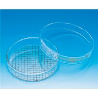 東京硝子器械 TGK 特殊印刷付シャーレー 5mm方眼 792-02-13-11 1個 185-3661（直送品）