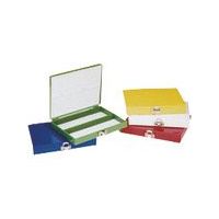 東京硝子器械 TGK カラースライドボックス 100枚用 青 807-14-35-16 1箱 183-4878（直送品）